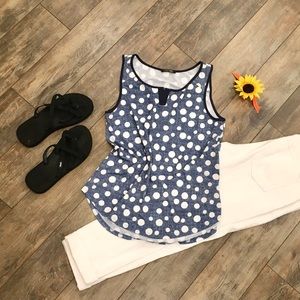 💜2/$20💜 Papermoon “Bernadine” polka dot tank